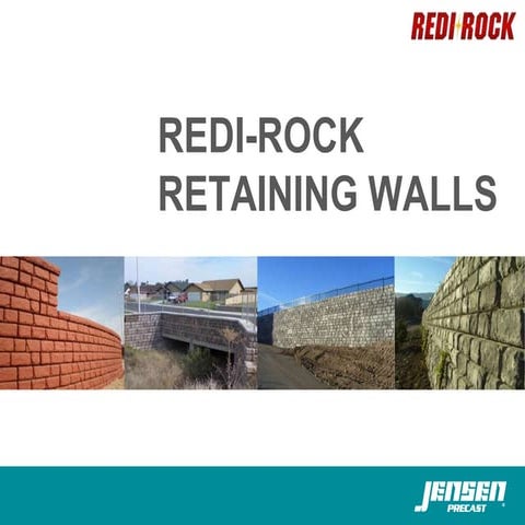 Jensen Precast Redi-Rock Retaining Walls