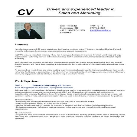 CV for Bjørn Christian Myhra rev 050115 | DOCX