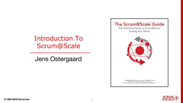 Introduction to Scrum@Scale