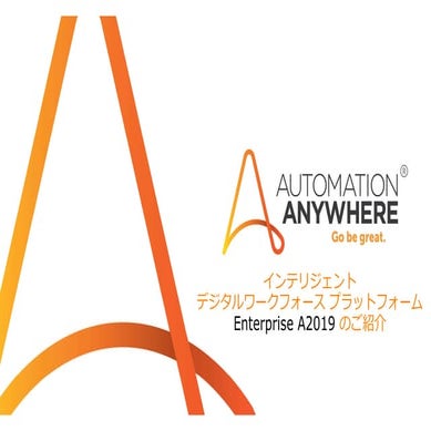 Automation Anywhere Enterprise A2019 の概要