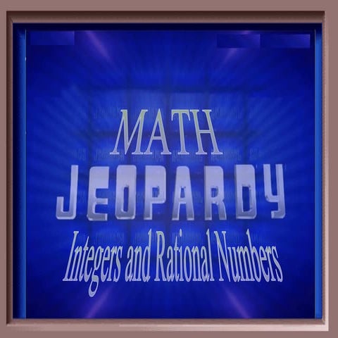 Integers And Order of Operations