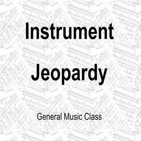 Jeopardy orchestra