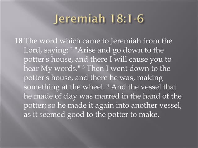 Jer 18 1 6