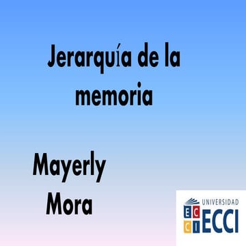 Jerarquia de la memoria