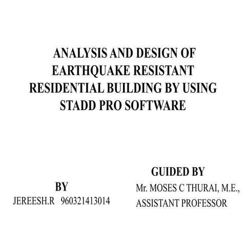 Earthquake resistant building | PPTX
