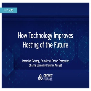 Airbnb Open 2016: Future Technologies for Hosts