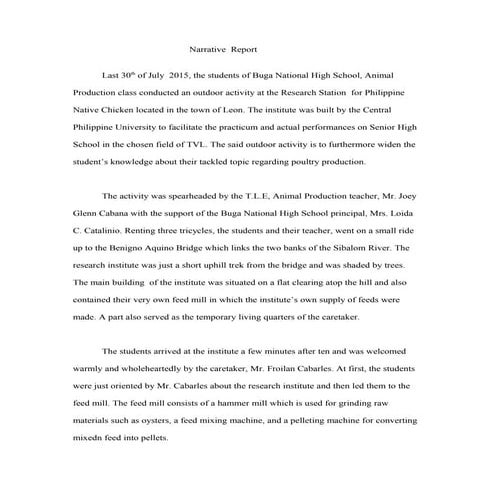 After Activity Report