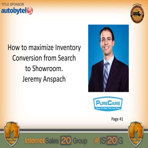 Jeremy Anspach: How to Maximize Inventory Conversion from Search to Showroom