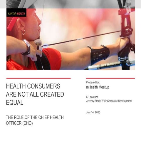 mHealth Israel_Kantar Health_Jeremy Brody, EVP Corporate Development, Health ...