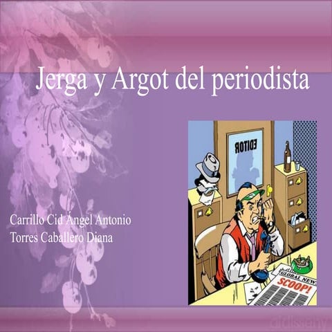 Jerga y argot