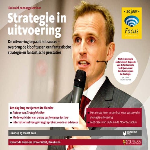 Strategy Execution Masterclass Jeroen De Flander Nyenrode