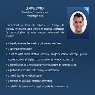 Jerome Evano on Slideshare