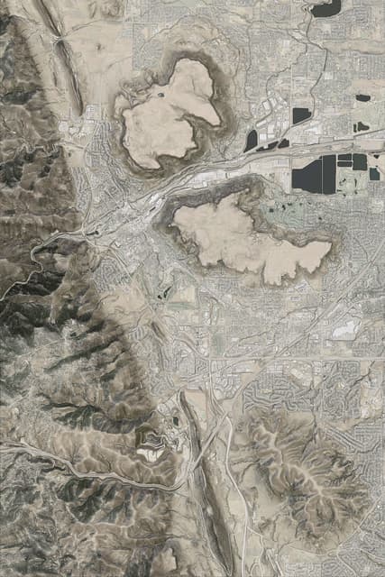 Golden Colorado Relief Map by Jerry Dinzes