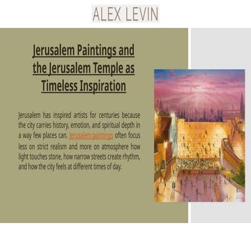 Sacred Reflections: Beis Hamikdash Painting and the Art of the ...