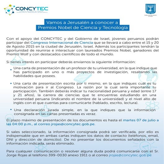 Vamos a Jerusalén a conocer a Premios Nobel de Ciencia y Tecnología