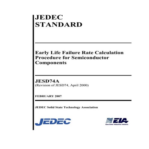 Early Life Failure Rate Calculation Procedure for Semiconductor Components