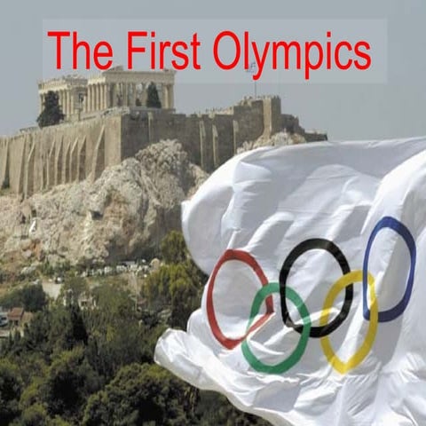 The First Olympics | PPT | Summer Olympic Sports | Olympic Sports