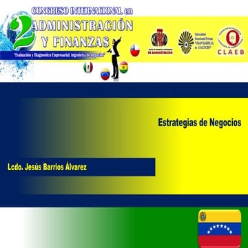 Jesús barrios a.   estrategias de negocios