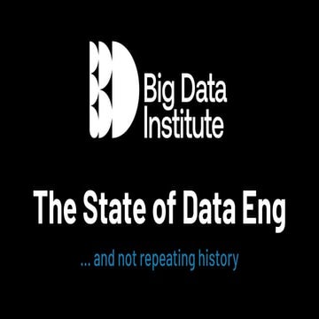 [DSC Europe 24] Jesse Anderson - The State of Data Engineering