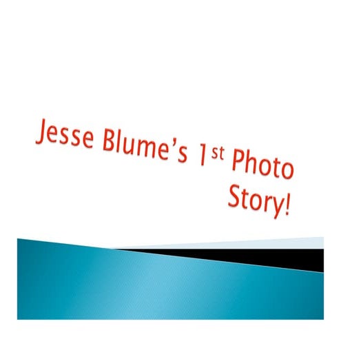 Jesse's 1st Photo Story
