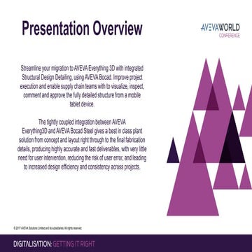 AVEVA World Conference NA - Jesse Trace, AVEVA E3D