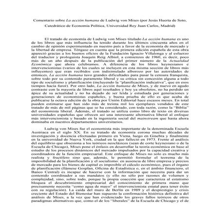 Jesús huerta de soto   comentario a la acción humana de ludwig von mises