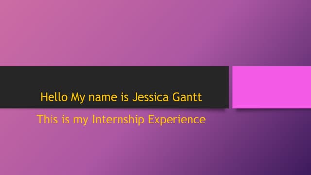 Jessica Gantt Slide Show