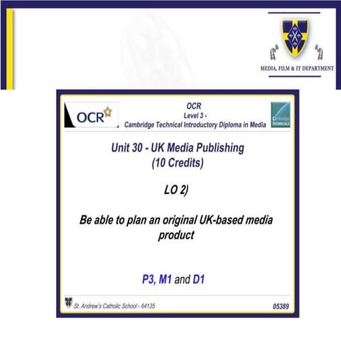 Unit 30 L02 Market Research