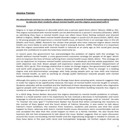 Educational psychology seminar assignment: Jessica Tomes