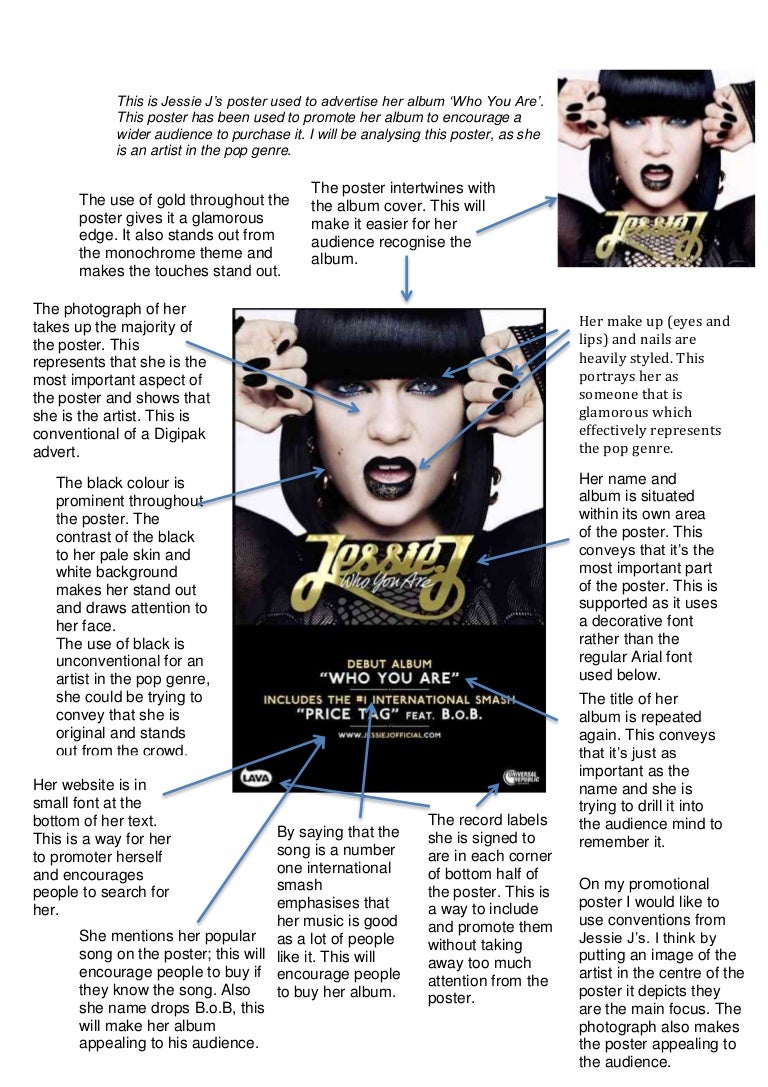 Jessie J Poster Analysis