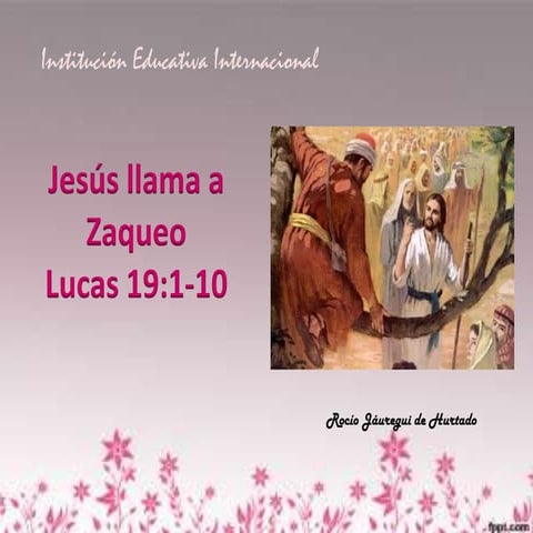 Jesús llama a zaqueo