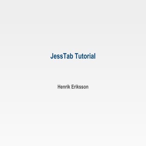 Jess Tab Tutorial