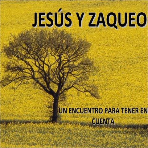 Jesús y zaqueo