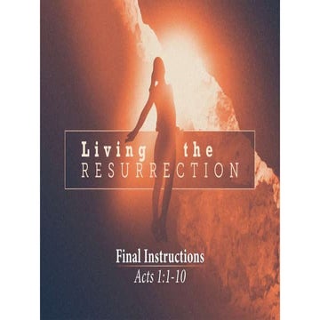 Jesus’ Final Instructions | PPTX