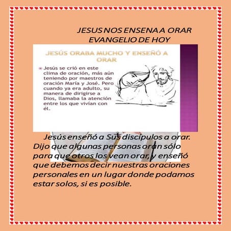 Jesus nos ensena a orar