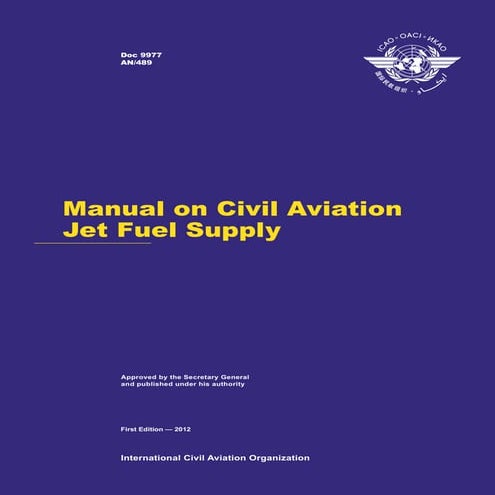 Manual on civil aviation jet fuel supply
