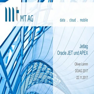 Jetlag - Oracle Jet und APEX