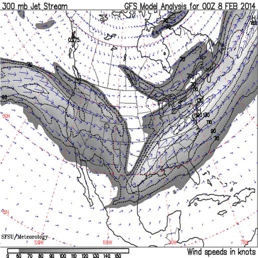 Jet Stream Tracking Spring 2014
