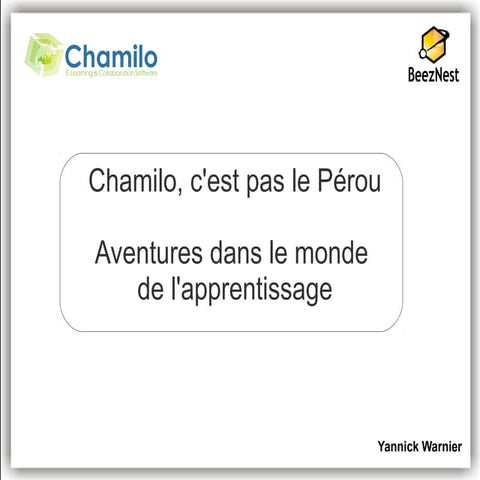 Chamilo, c'est pas le Pérou - Jeudis du libre