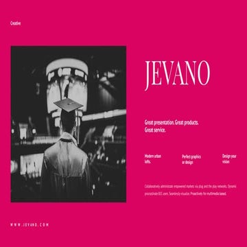 Jevano Presentation : Dark Color Version