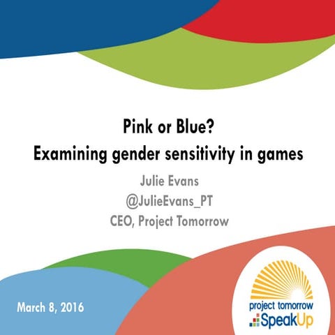 Pink or Blue: Examining Gender Sensitivity in Games