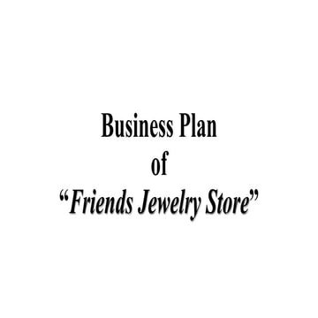 Business plan: Jewelry
