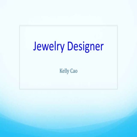 Jewelry designer
