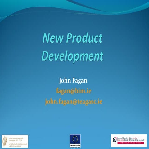 BIM Presentation J Fagan Food Product Development