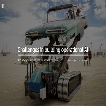 Challenges in Building Operational AI - Daniel Skantze at Jfokus 2019 