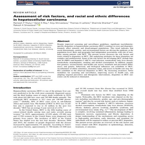 Hepatitis B virus genotypes and risk of Hepatocellular carcinoma | PPTX