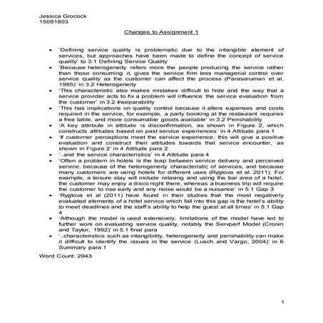 Service Quality in the Hotel Industry