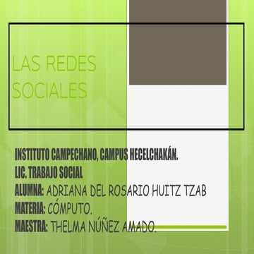 Power point de redes sociales | PPT