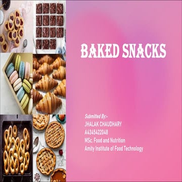 Baked snacks
