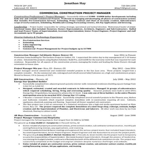 J hay resume final com pm 2016 v dp